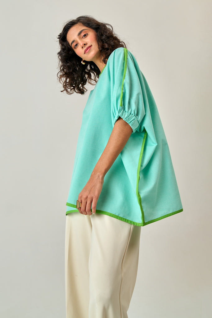 Ice Green Neon Twill Top