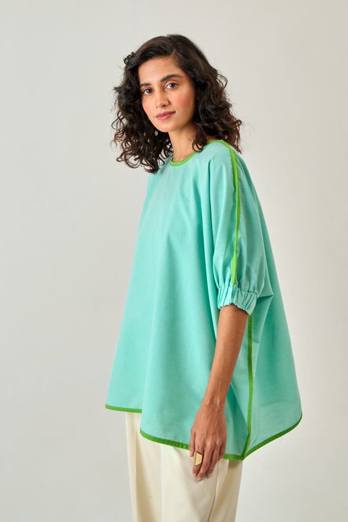 Ice Green Neon Twill Top