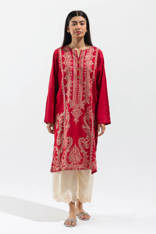 EMBROIDERED TEXTURED SHIRT (LUXURY PRET)