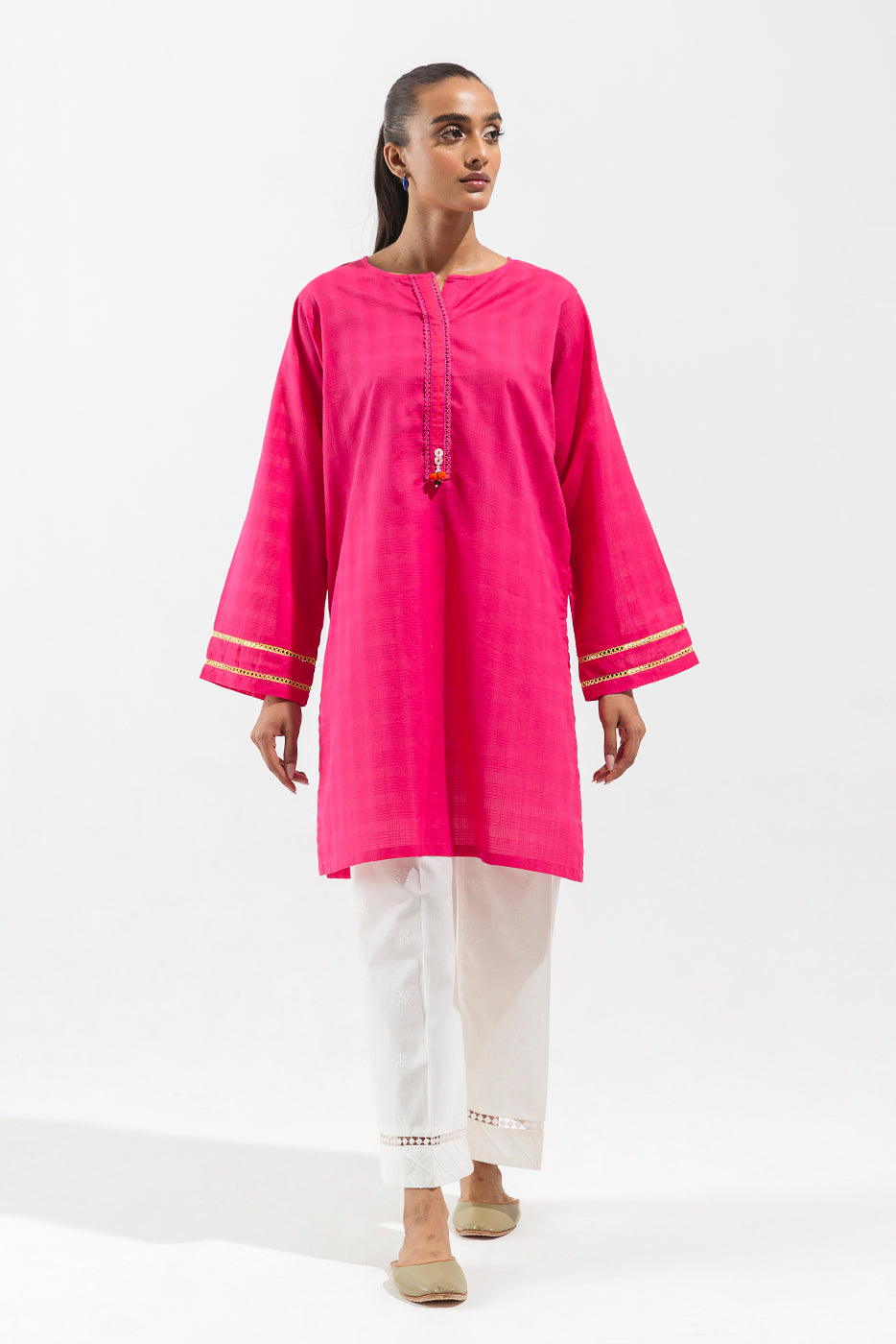 BASIC TEXTURED SHIRT (PRET)