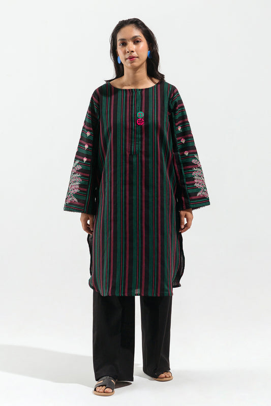 EMBROIDERED YARN DYED SHIRT (PRET)