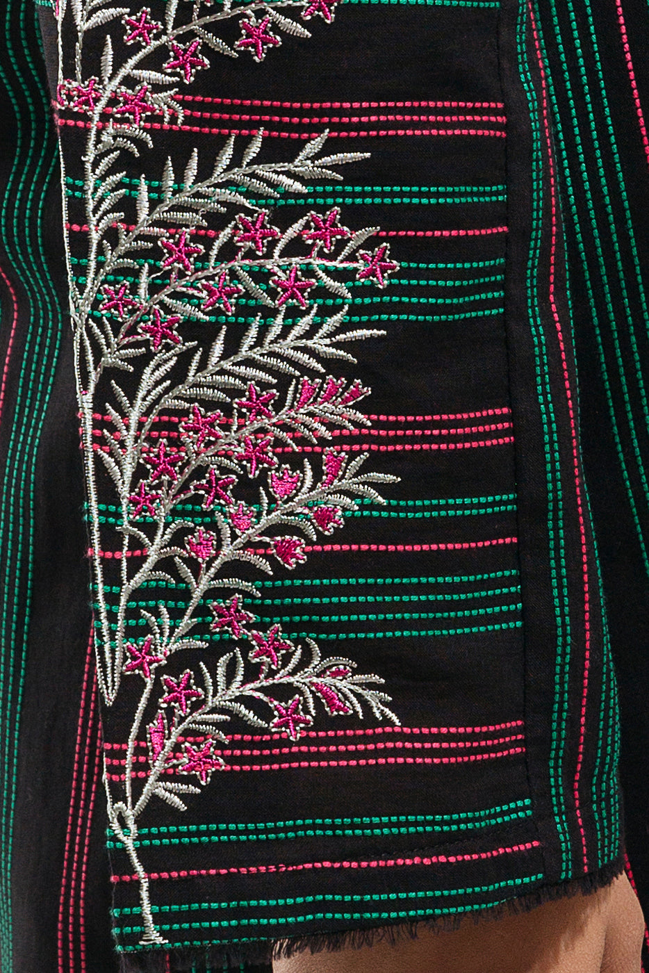 EMBROIDERED YARN DYED SHIRT (PRET)