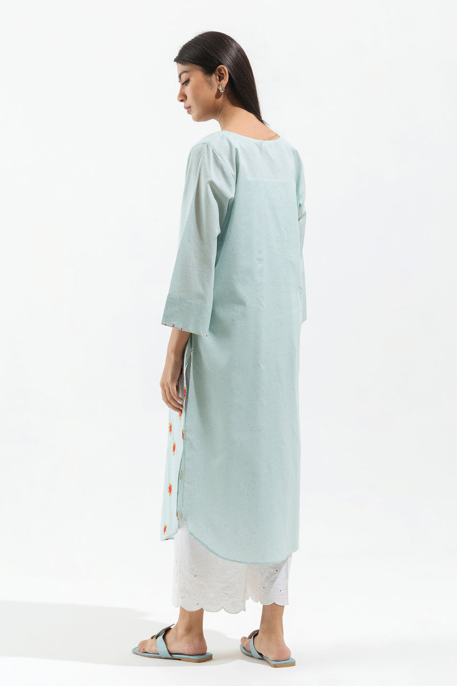 EMBROIDERED MULTI NEPS SHIRT (PRET)