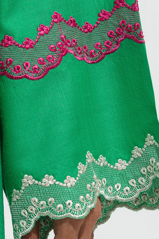 EMBROIDERED VISCOSE SHIRT (PRET)