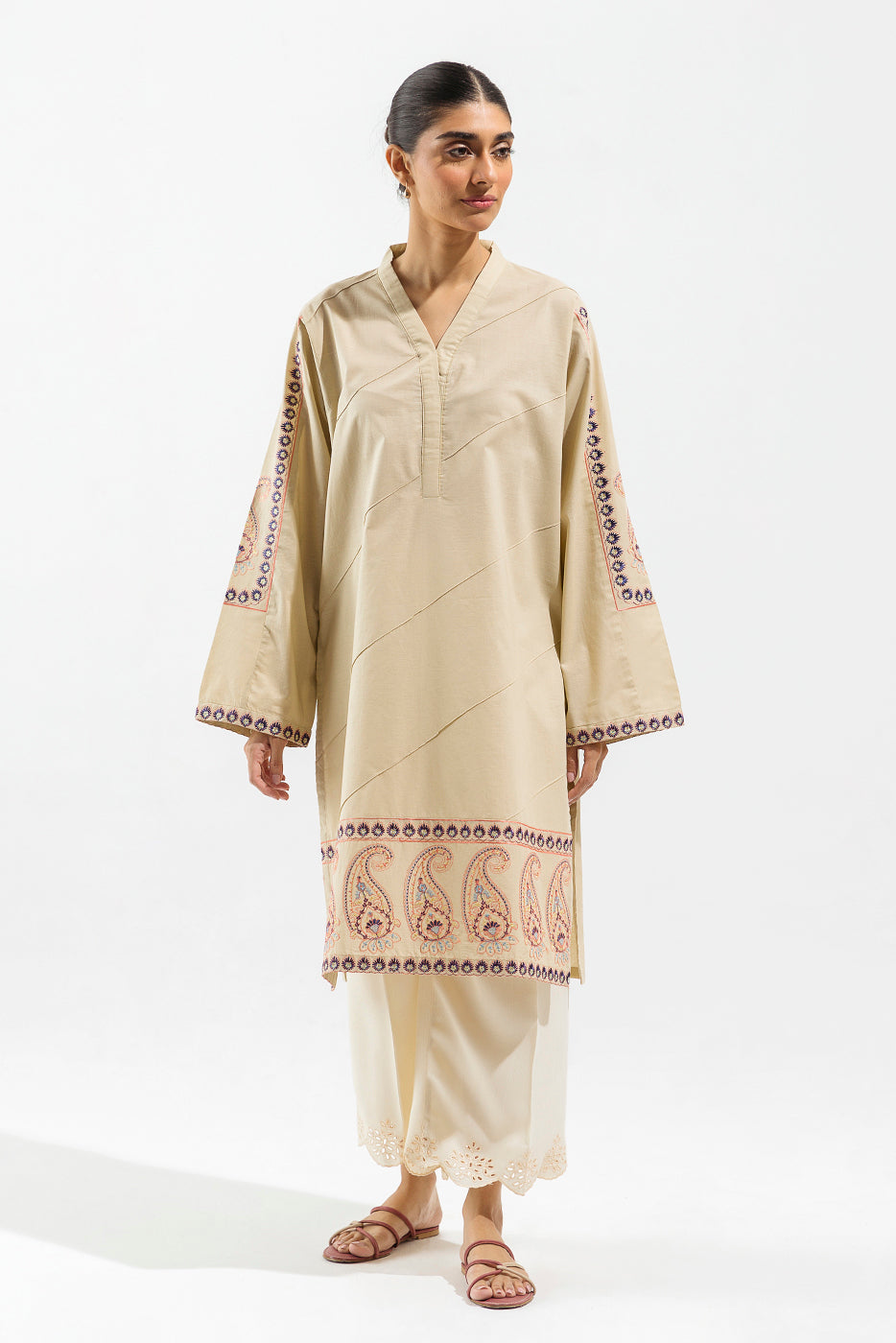 EMBROIDERED LAWN SHIRT (PRET)
