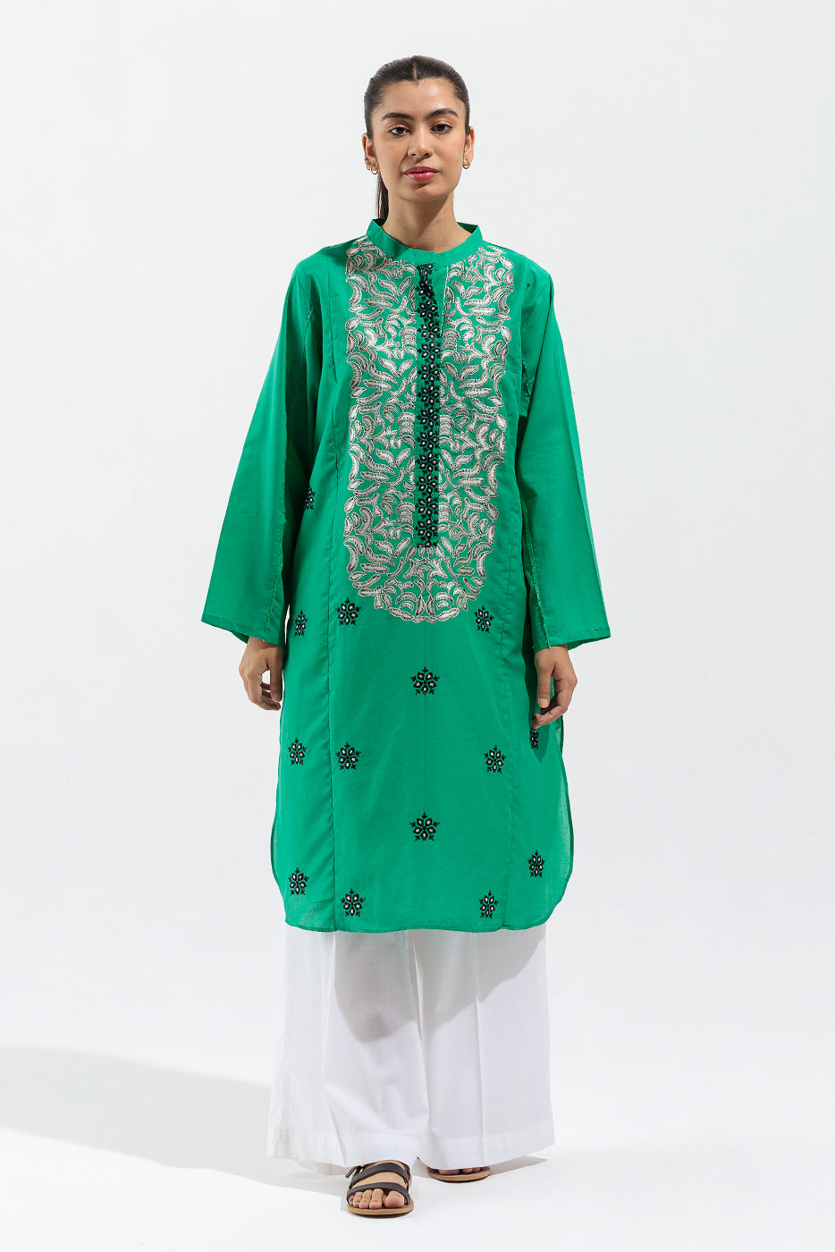 EMBROIDERED LAWN SHIRT (PRET)