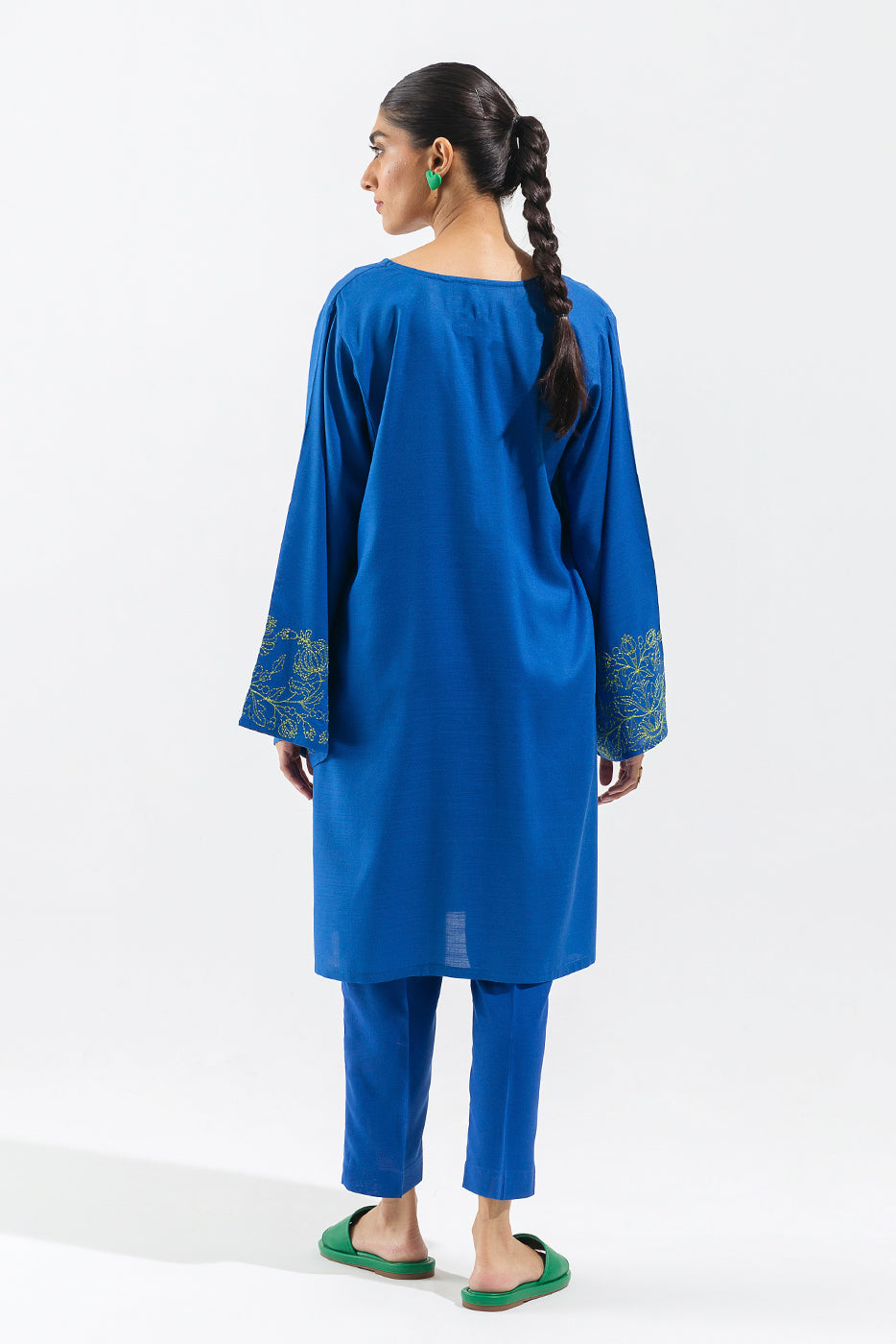 EMBROIDERED VISCOSE SHIRT (PRET)