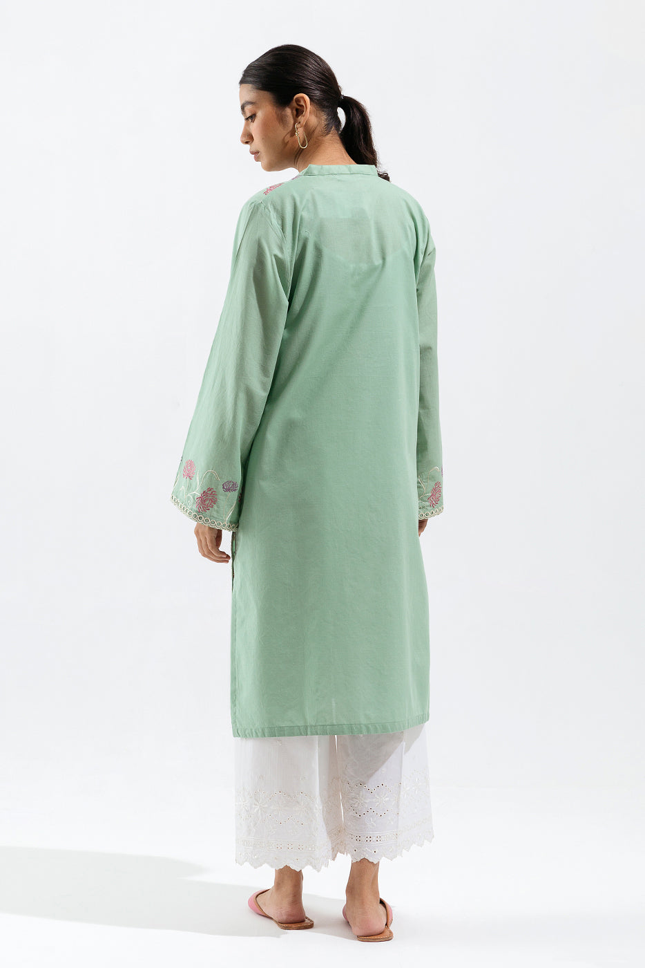 EMBROIDERED VISCOSE SHIRT (PRET)