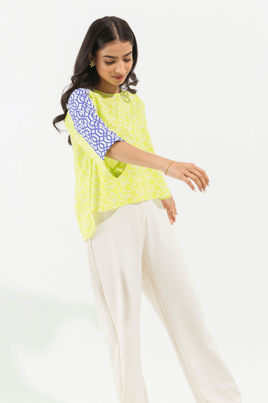 PRINTED POPLIN TOP (PRET)