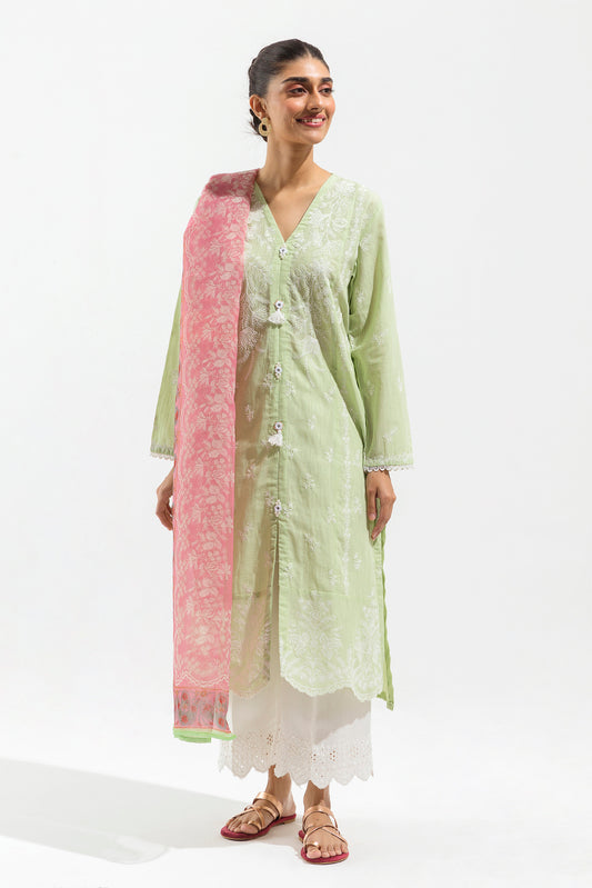 EMBROIDERED SHIRT WITH DUPATTA