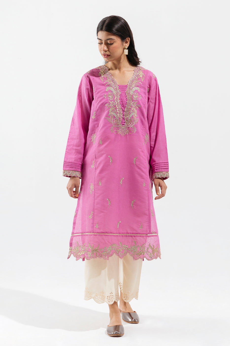 EMBROIDERED KARANDI SHIRT (LUXURY PRET)