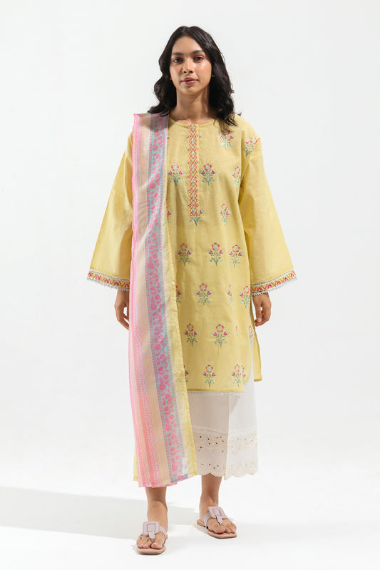 EMBROIDERED SHIRT WITH DUPATTA