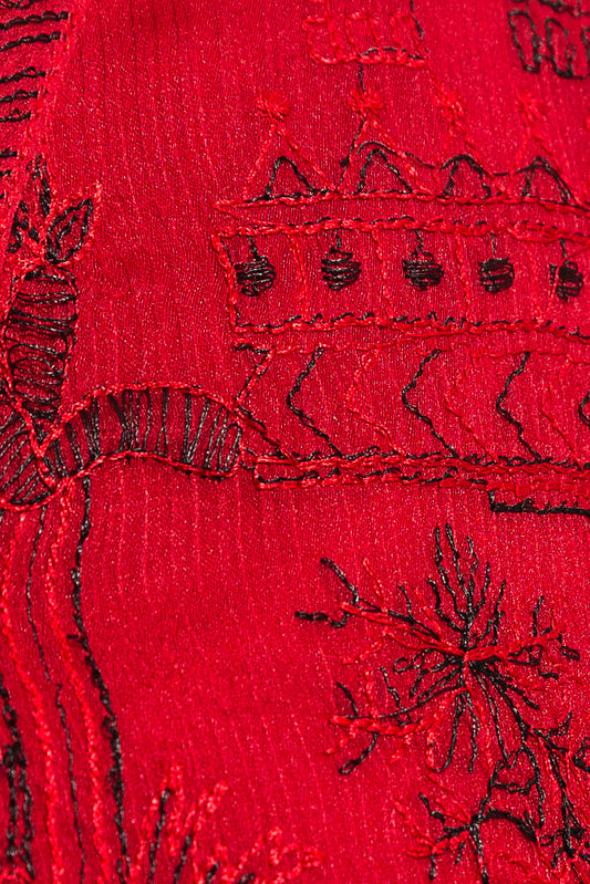 EMBROIDERED CHIFFON SHIRT (LUXURY PRET)