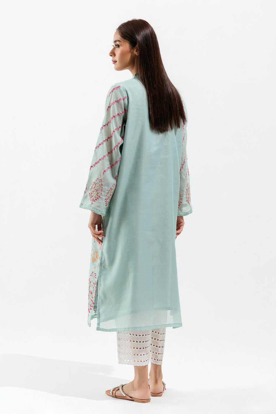 EMBROIDERED PAPER COTTON SHIRT (LUXURY PRET)