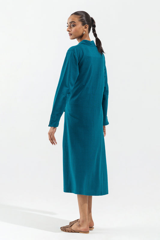 ZINC KNITTED TIED LONG DRESS