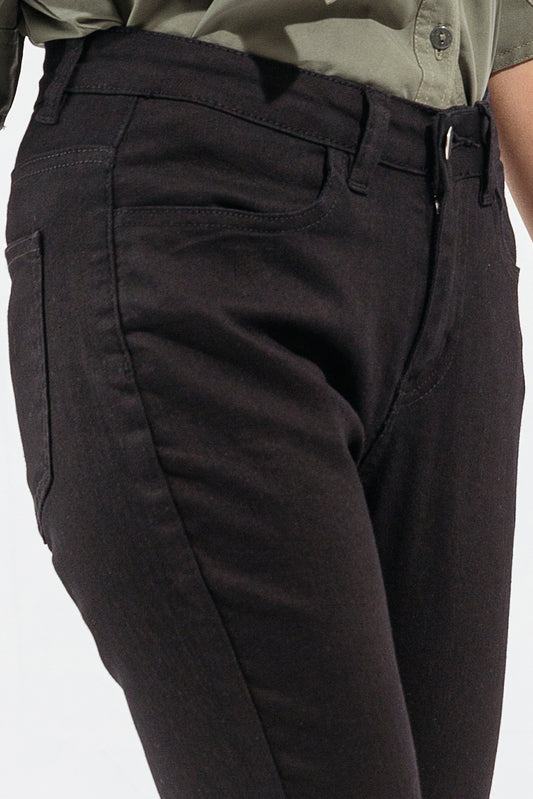 BLACK STRAIGHT PANTS