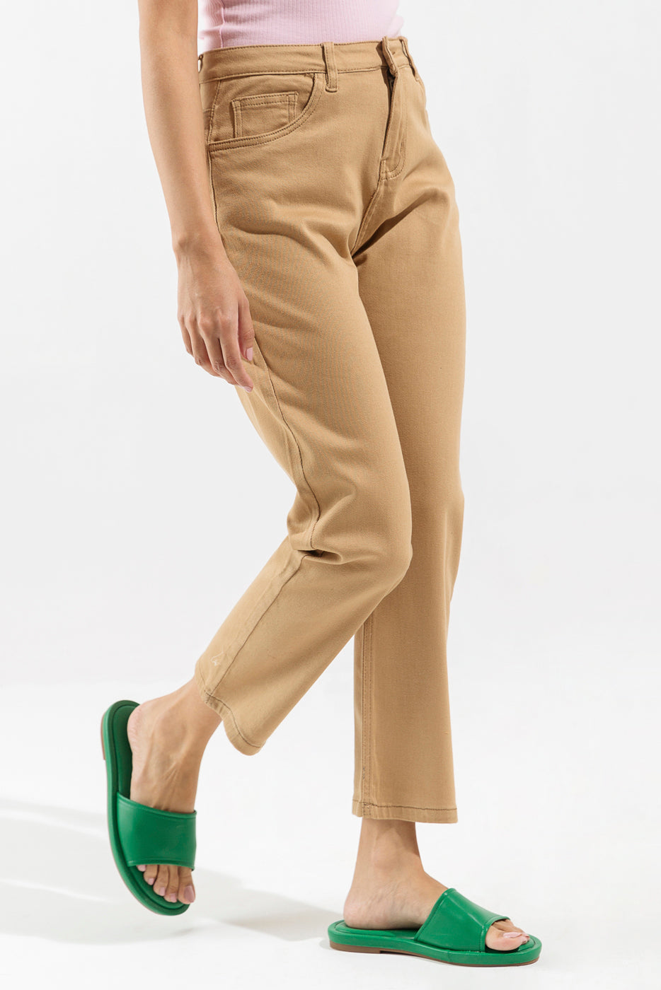 SIDE SLIT FULL LENGTH PANTS
