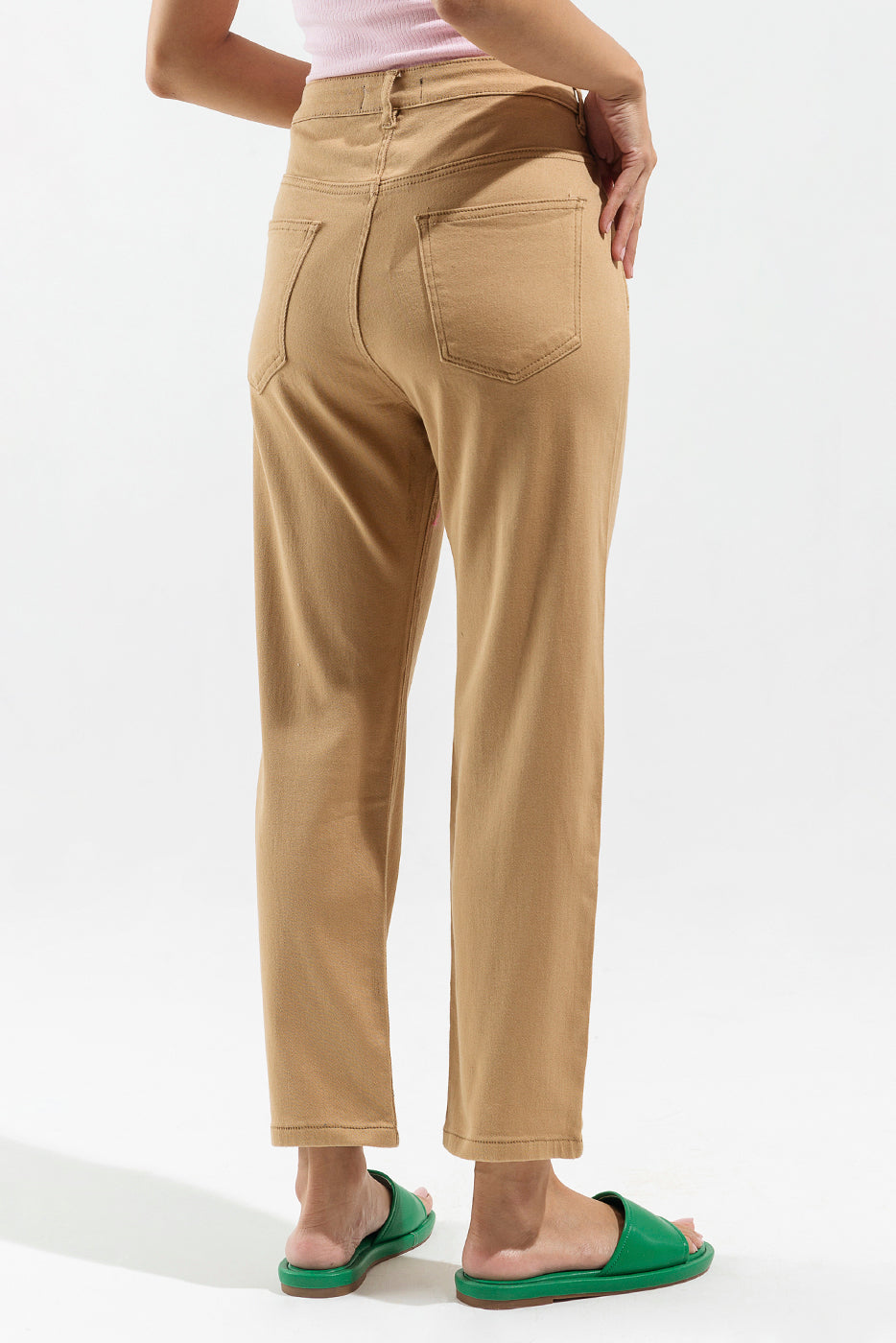 SIDE SLIT FULL LENGTH PANTS
