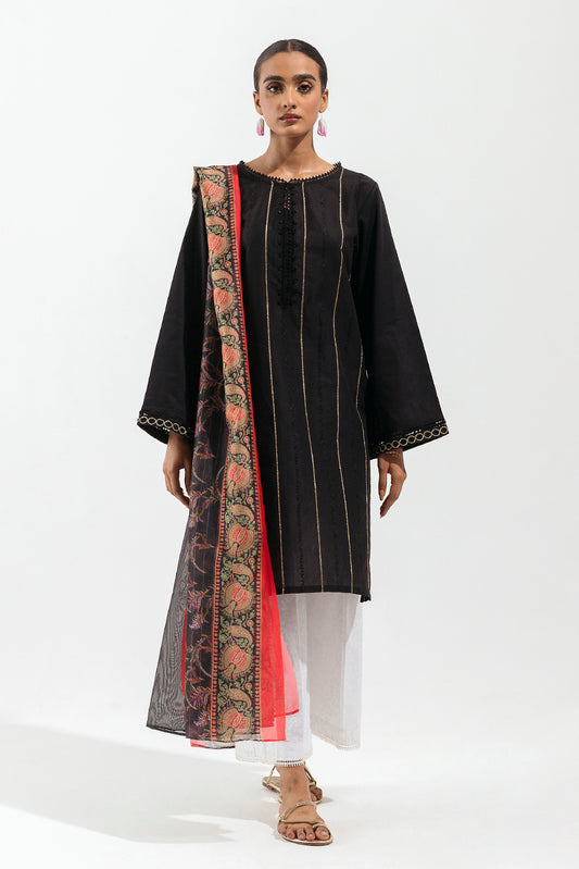 EMBROIDERED SHIRT WITH DUPATTA