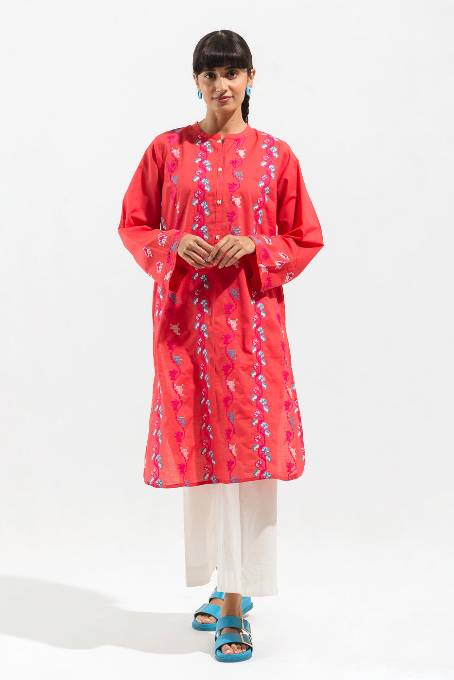EMBROIDERED LAWN SHIRT (PRET)