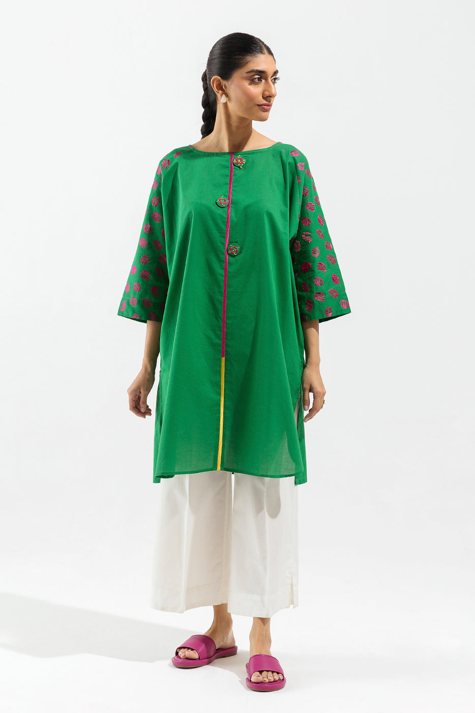 EMBROIDERED LAWN SHIRT (PRET)