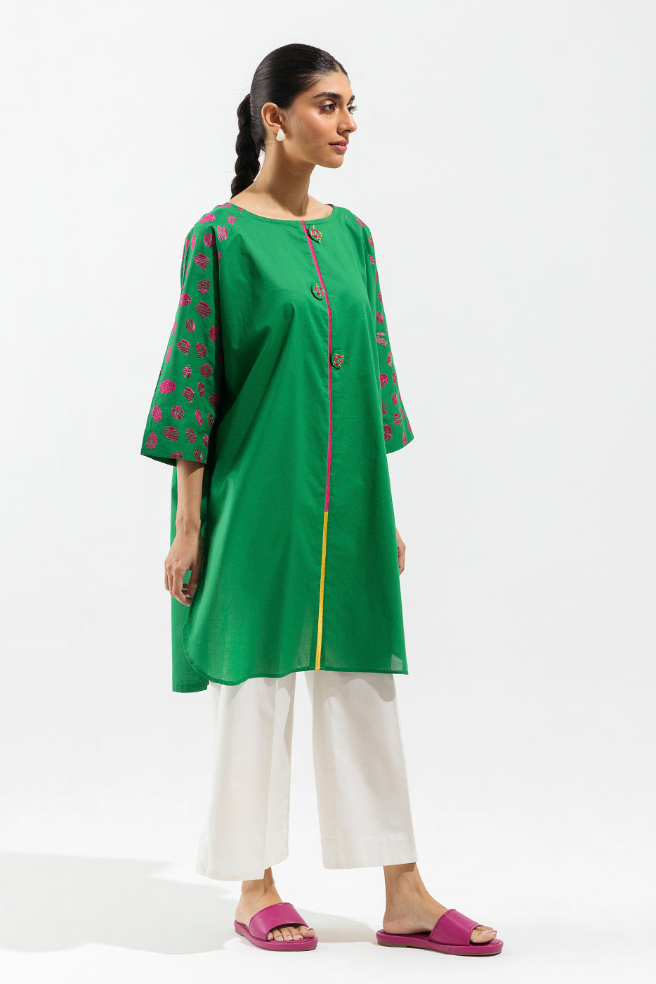 EMBROIDERED LAWN SHIRT (PRET)