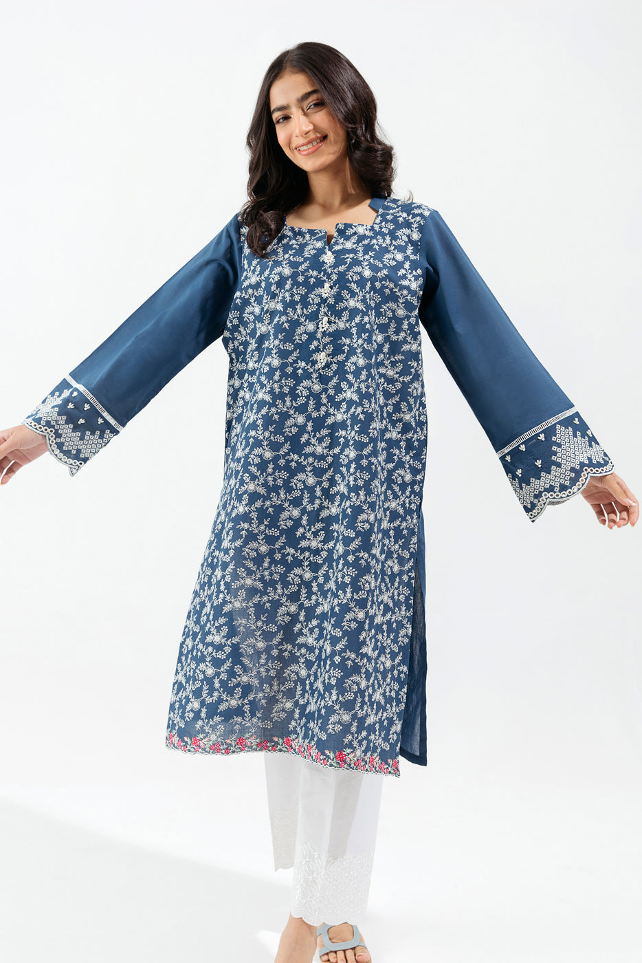 EMBROIDERED LAWN SHIRT (PRET)