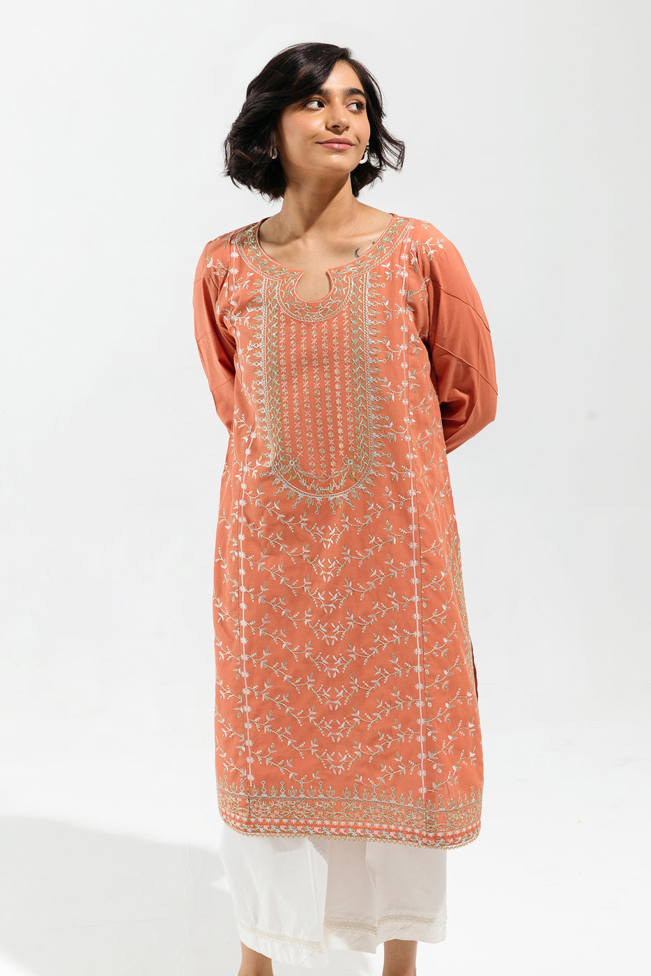 EMBROIDERED LAWN SHIRT (PRET)