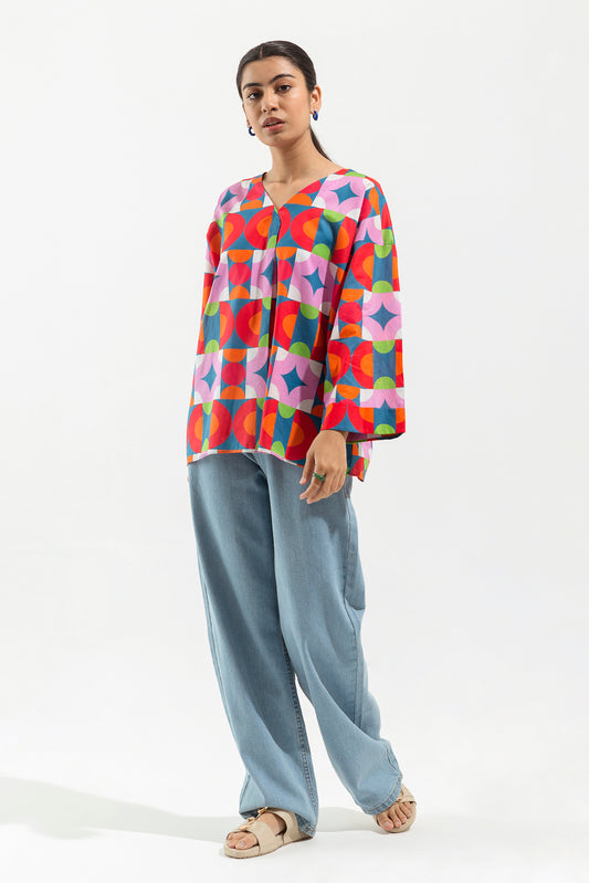 PRINTED LAWN TOP (PRET)