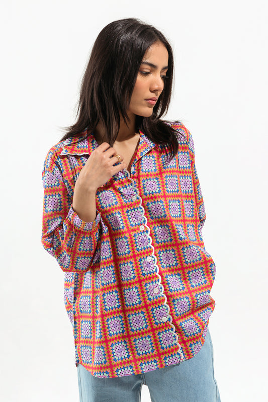 PRINTED LAWN TOP (PRET)