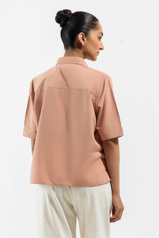 TEA PINK BUTTON DOWN SHIRT