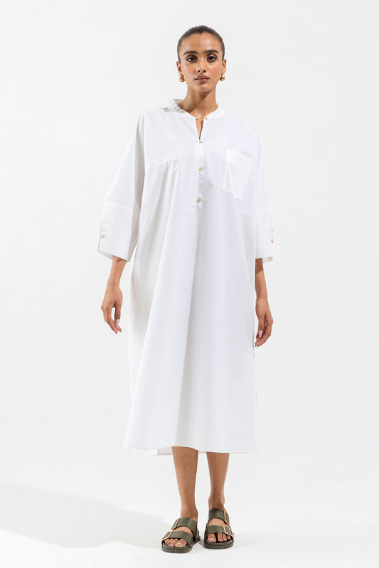 WHITE COLLARED LONG TUNIC