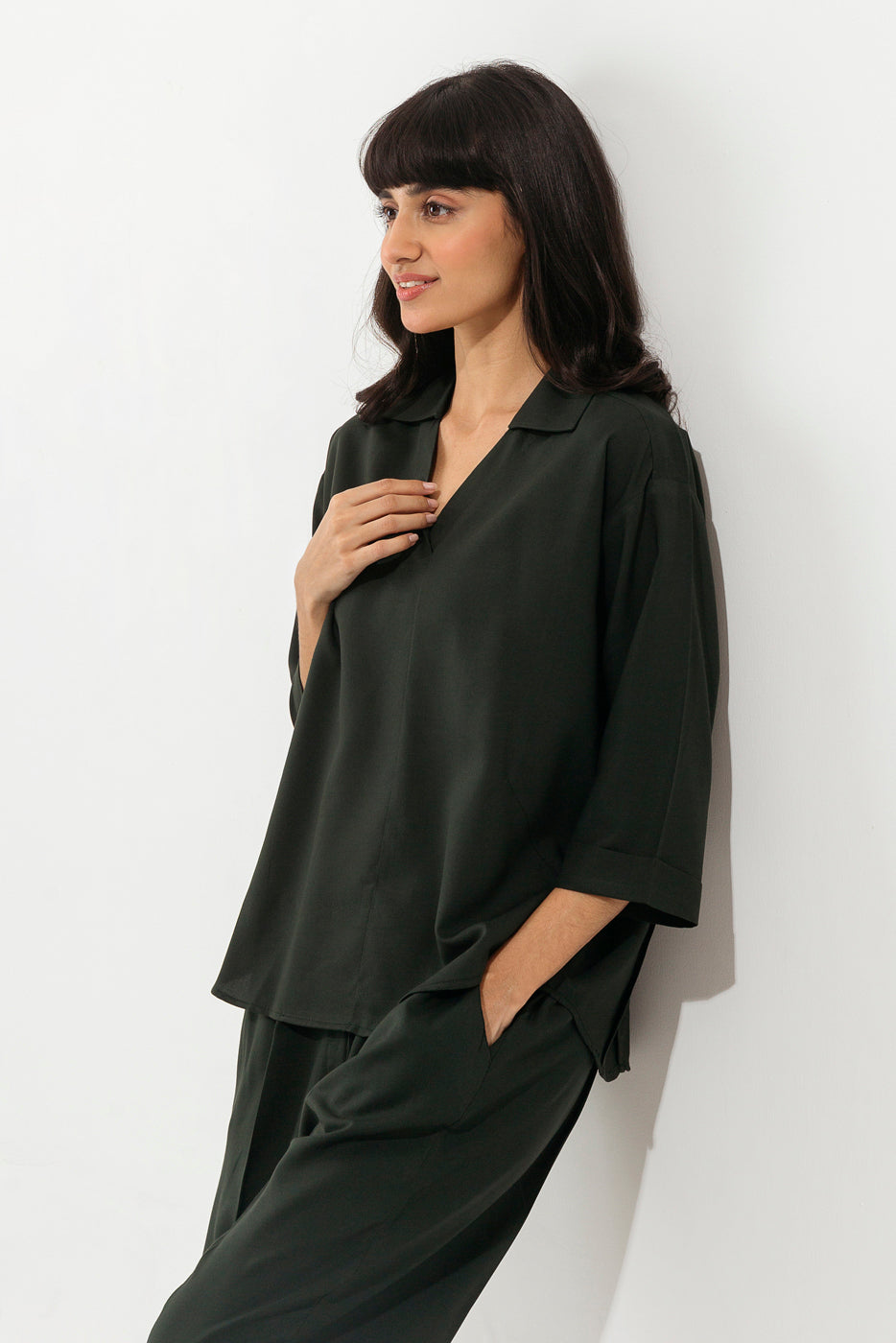 BOTTLE GREEN CO-ORD SET