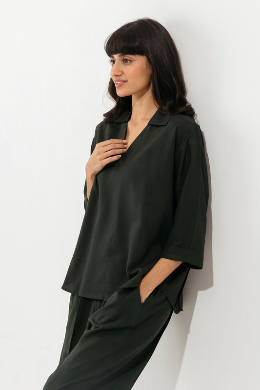 BOTTLE GREEN CO-ORD SET