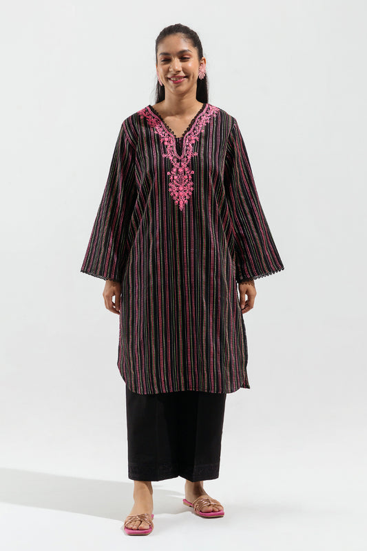 EMBROIDERED YARN DYED SHIRT(PRET)