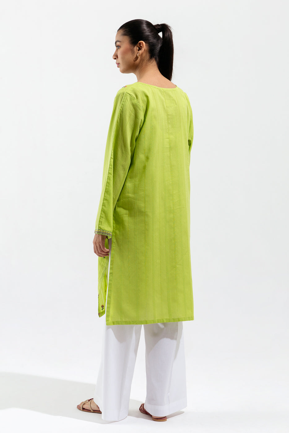 EMBROIDERED TEXTURED SHIRT (PRET)