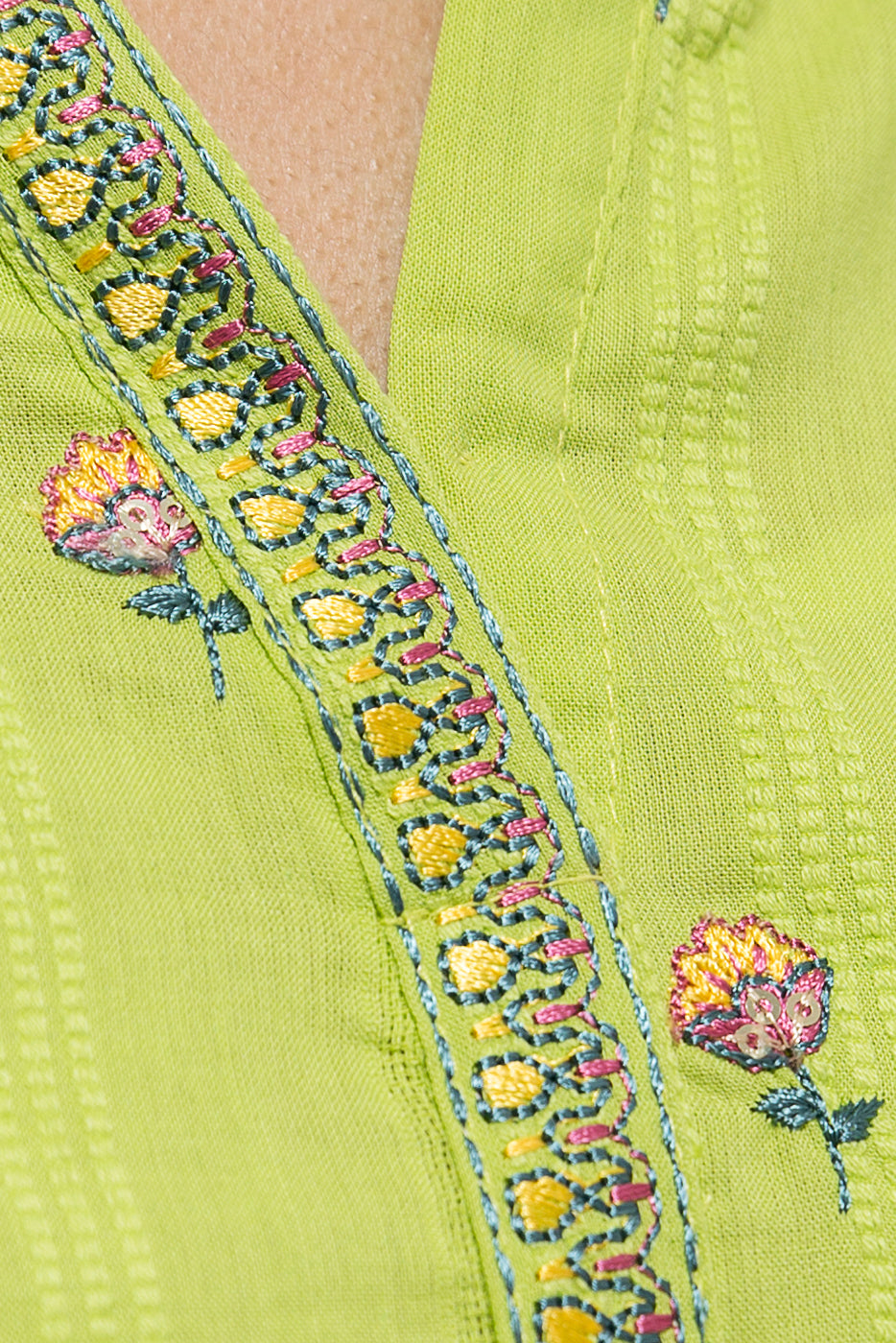 EMBROIDERED TEXTURED SHIRT (PRET)