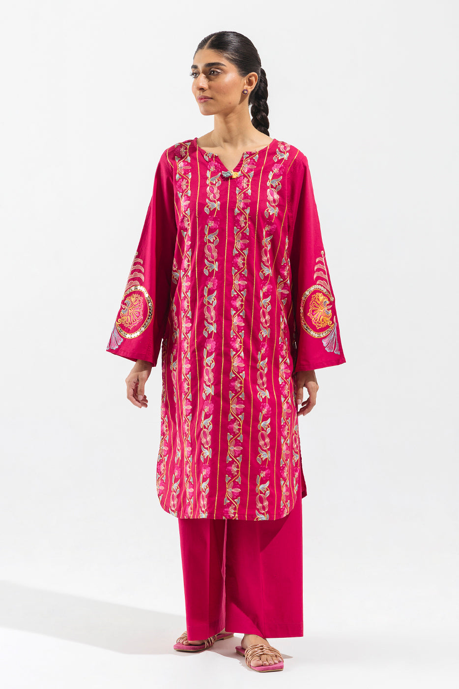 EMBROIDERED LAWN SHIRT (PRET) - BEECHTREE