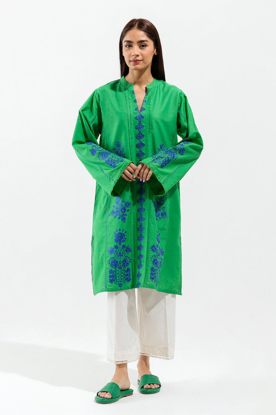 EMBROIDERED LAWN SHIRT (PRET)