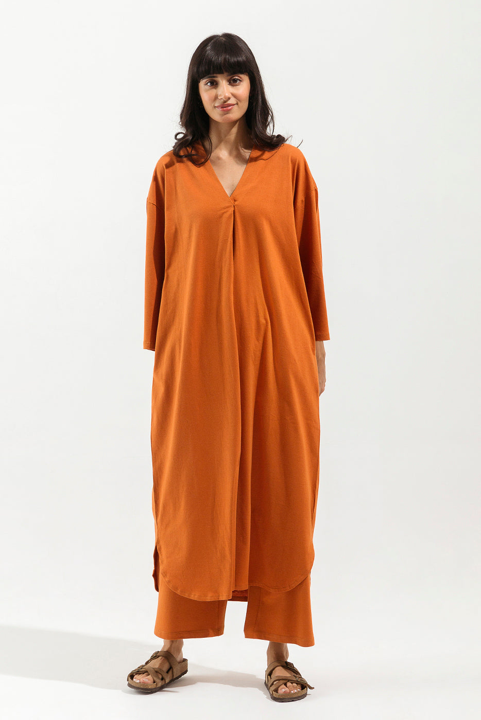 RUST KNITTED CO-ORD SET