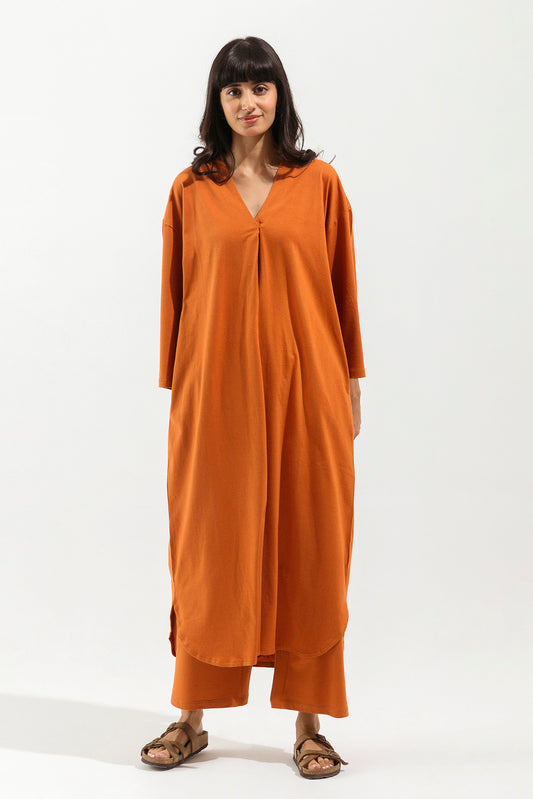 RUST KNITTED CO-ORD SET