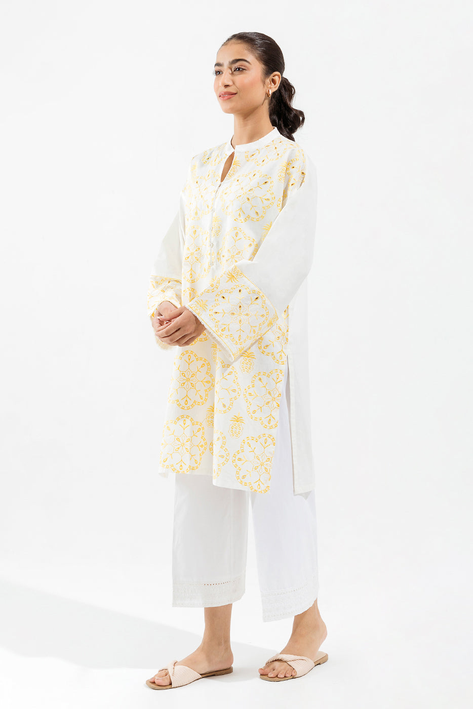 EMBROIDERED LAWN SHIRT (PRET)