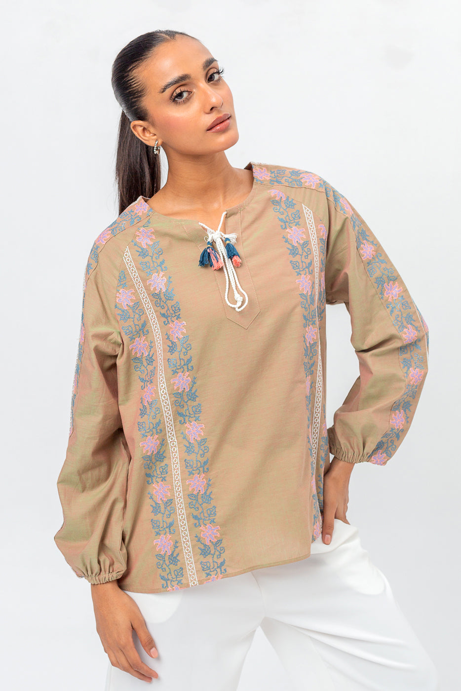 CHAMBRAY TOP (PRET)