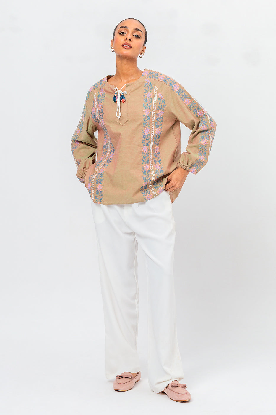 CHAMBRAY TOP (PRET) - BEECHTREE