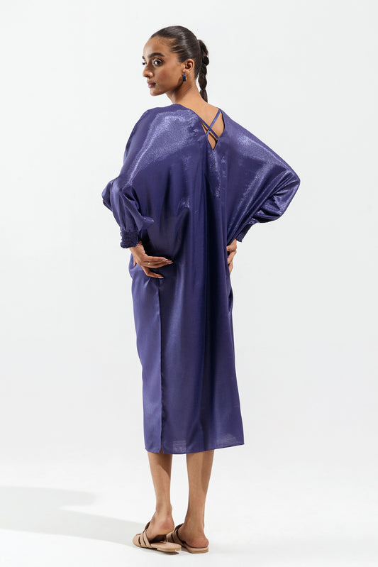 BLUE SHIMMERY LONG TUNIC