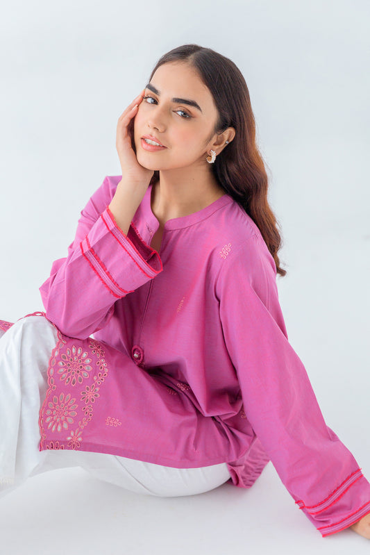EMBROIDERED CHAMBERY SHIRT(PRET)