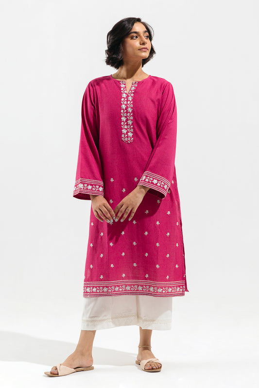 EMBROIDERED TEXTURED SHIRT (PRET)