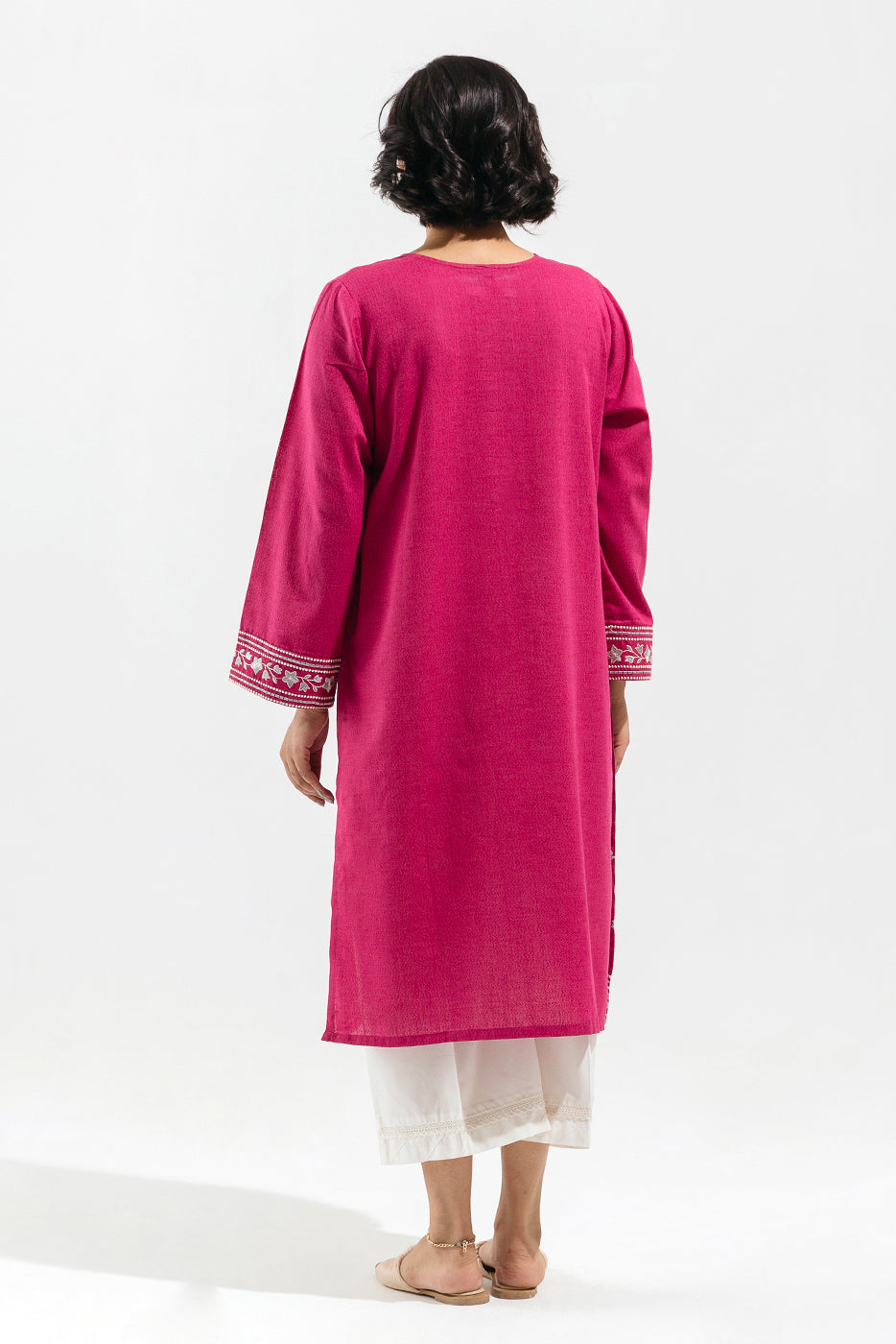 EMBROIDERED TEXTURED SHIRT (PRET)