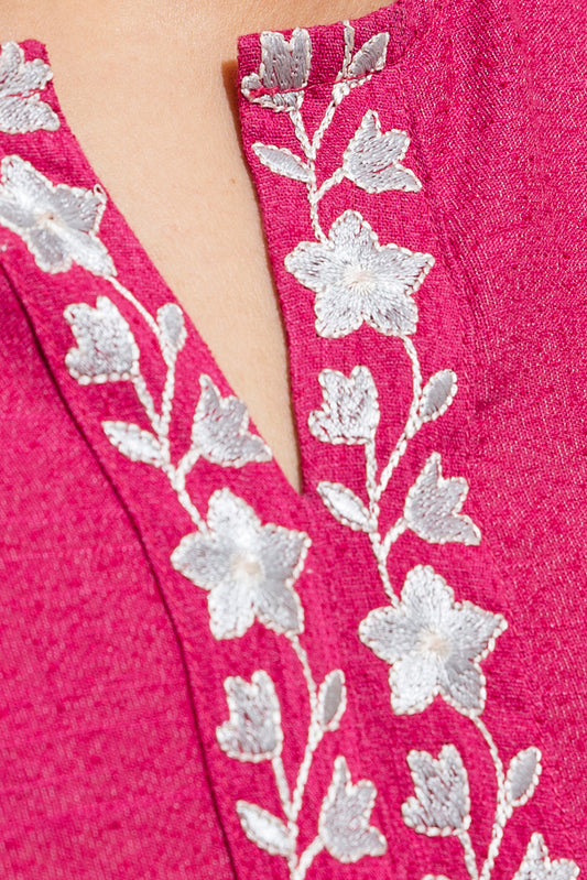 EMBROIDERED TEXTURED SHIRT (PRET)