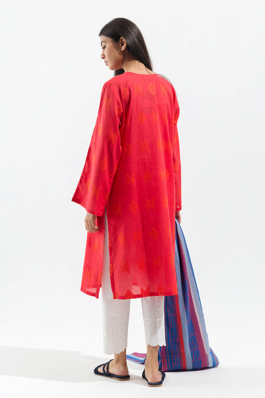 2 PIECE EMBROIDERED MULTI JACQUARD SUIT (PRET)